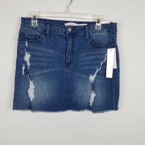 Tinseltown Jean Mini Skirt 11 NWT